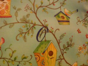 He asked to embroider her initial onto the bag.  Isn't that a cute little "O"?