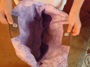 And the inside pocket!  Oh so roomy!