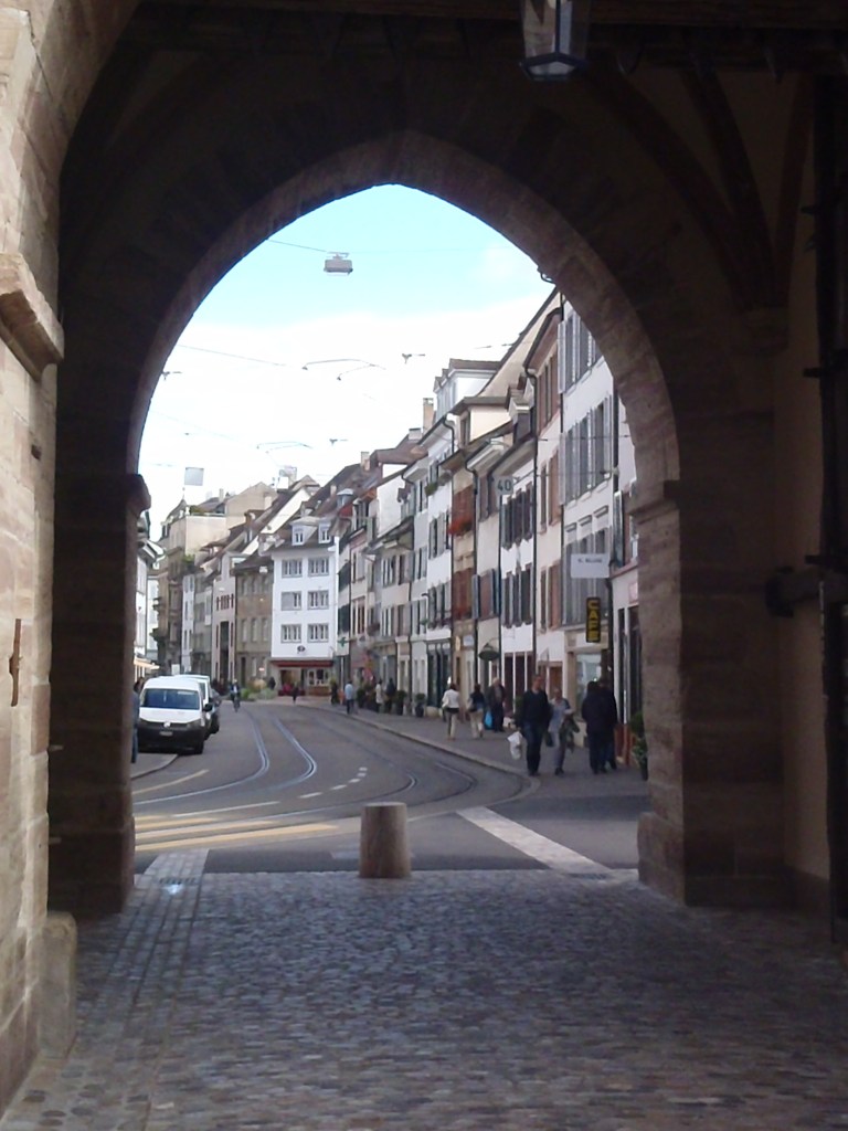 The cute street the Tower Gates is protecting.