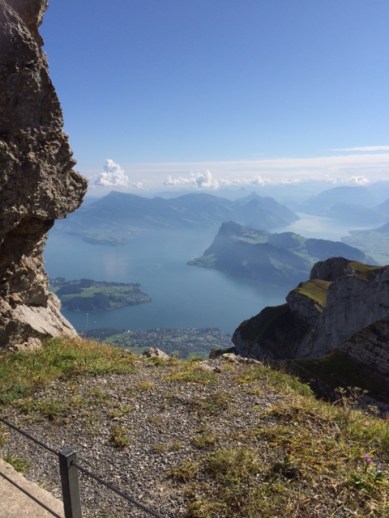 The view off the top of Mt. Pilatus.