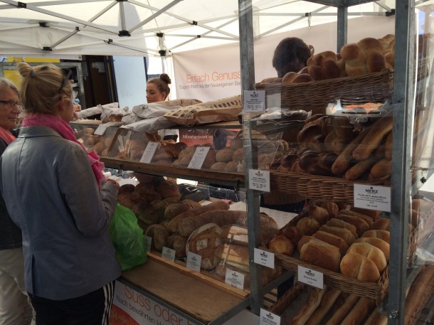 Fresh Bread! We buy bread every day during the week, but Saturday morning bread cart is incredibly important. The bread you buy Saturday has to last until Monday morning since no shops are open on Sunday.