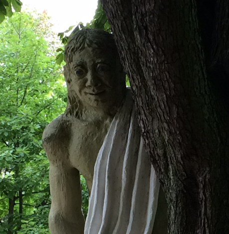 There's a giant in the park! He's about 25 feet tall.