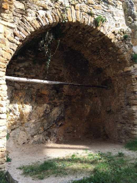 Perhaps a hearth in the courtyard? 