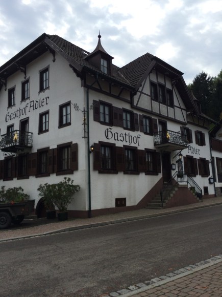 The restaurant we ate at on our way to Triberg. It turns out it was Michelin rated! 