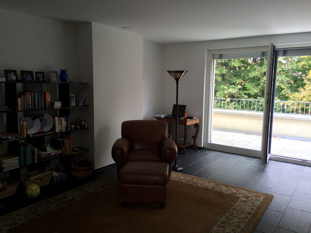 The other view of the living room, with a chair that might seem familiar to some of you.