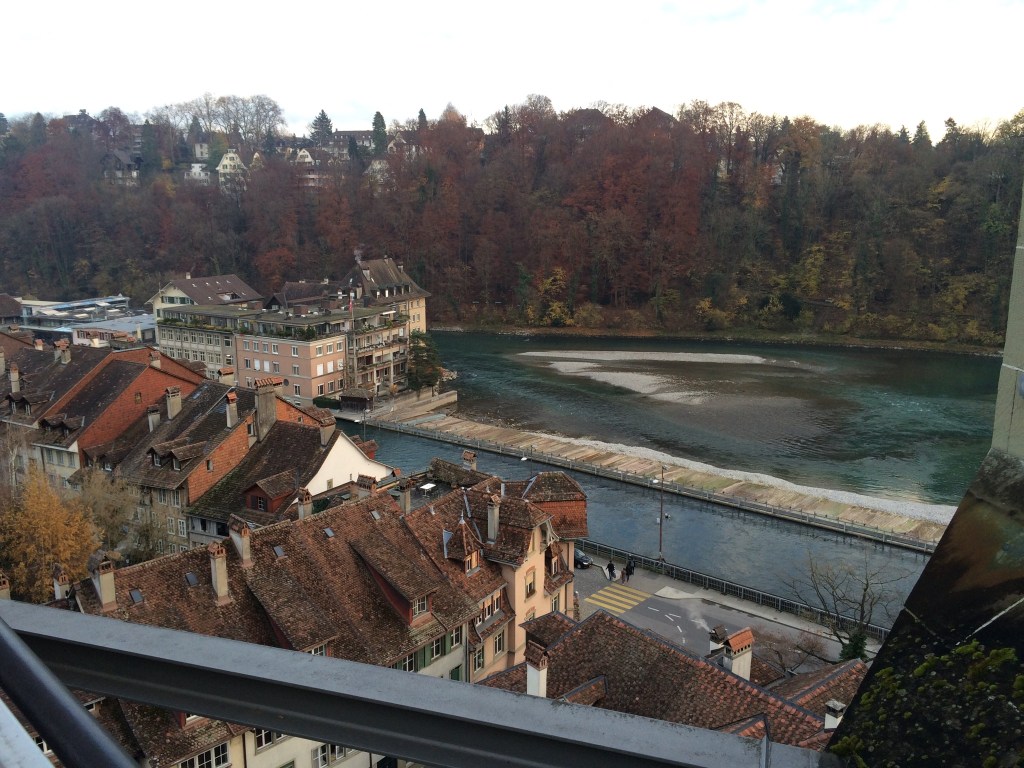 The point of the River Aare.