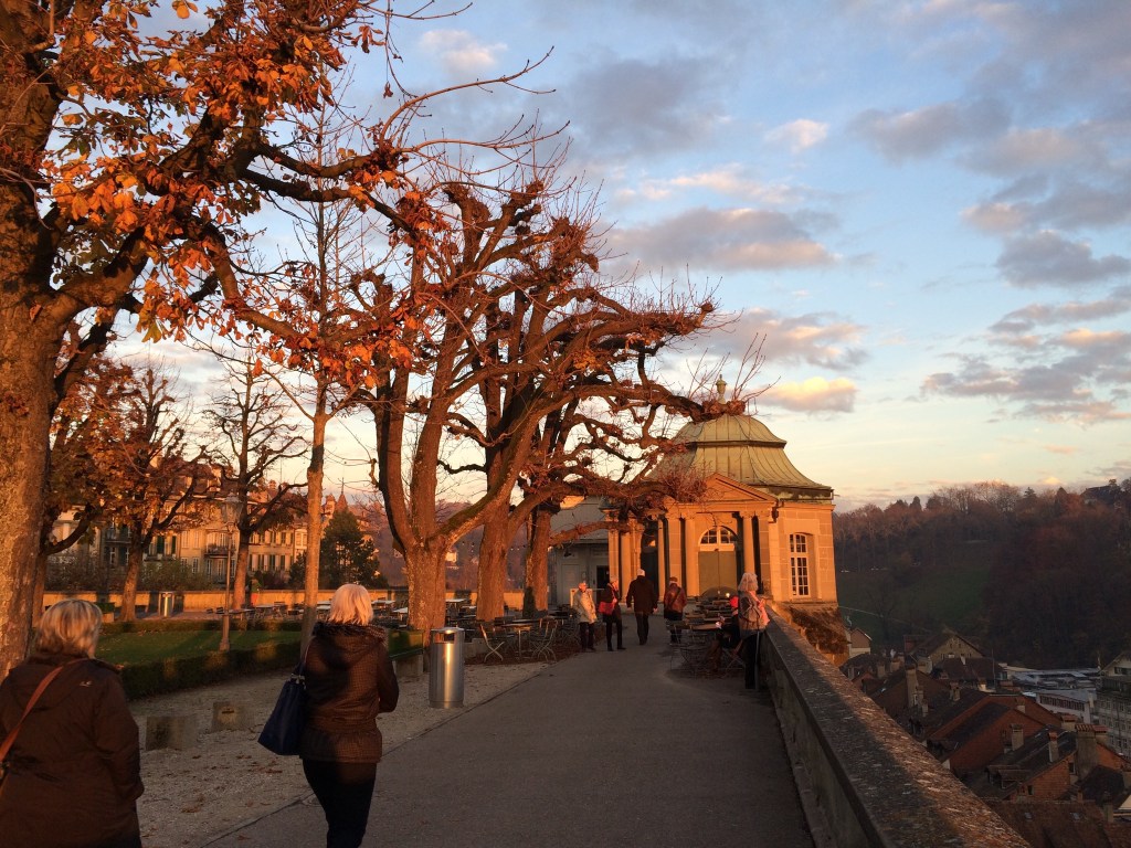 A fantastic park outside the Munster at sunset.  One of my favorite pictures. 