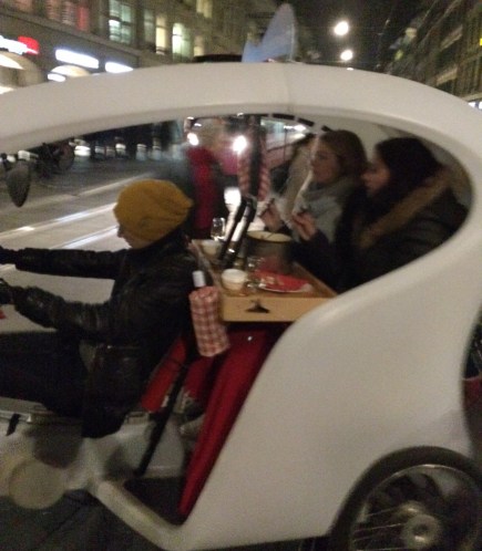 A fondue taxi!!  Fondue! Taxi!  It's perfect!