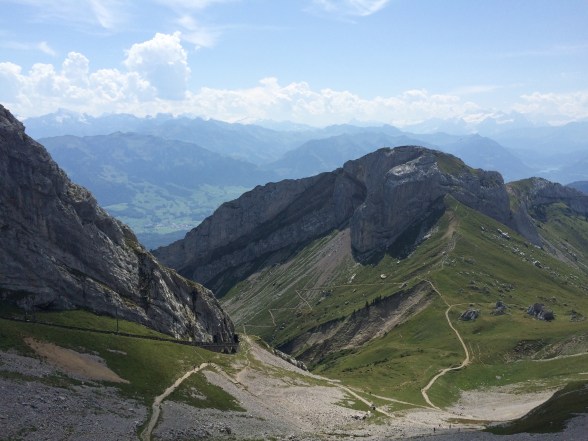The backside of that zig-zag trail. There were people *running* on it. 
