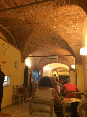 The inside of the restaurant we ate in that first night. It was perfect.